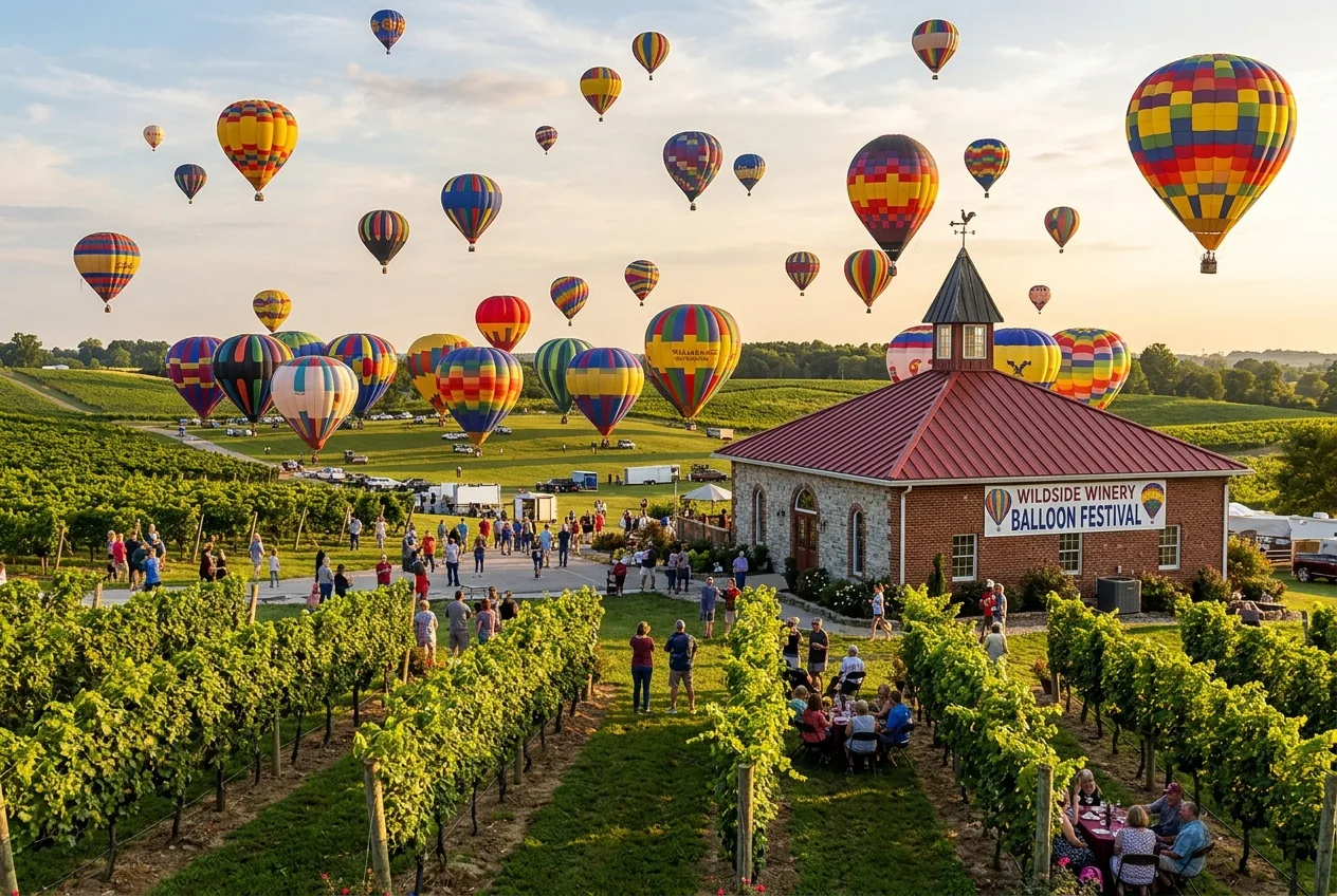 Balloon Festival at Wildside Winery